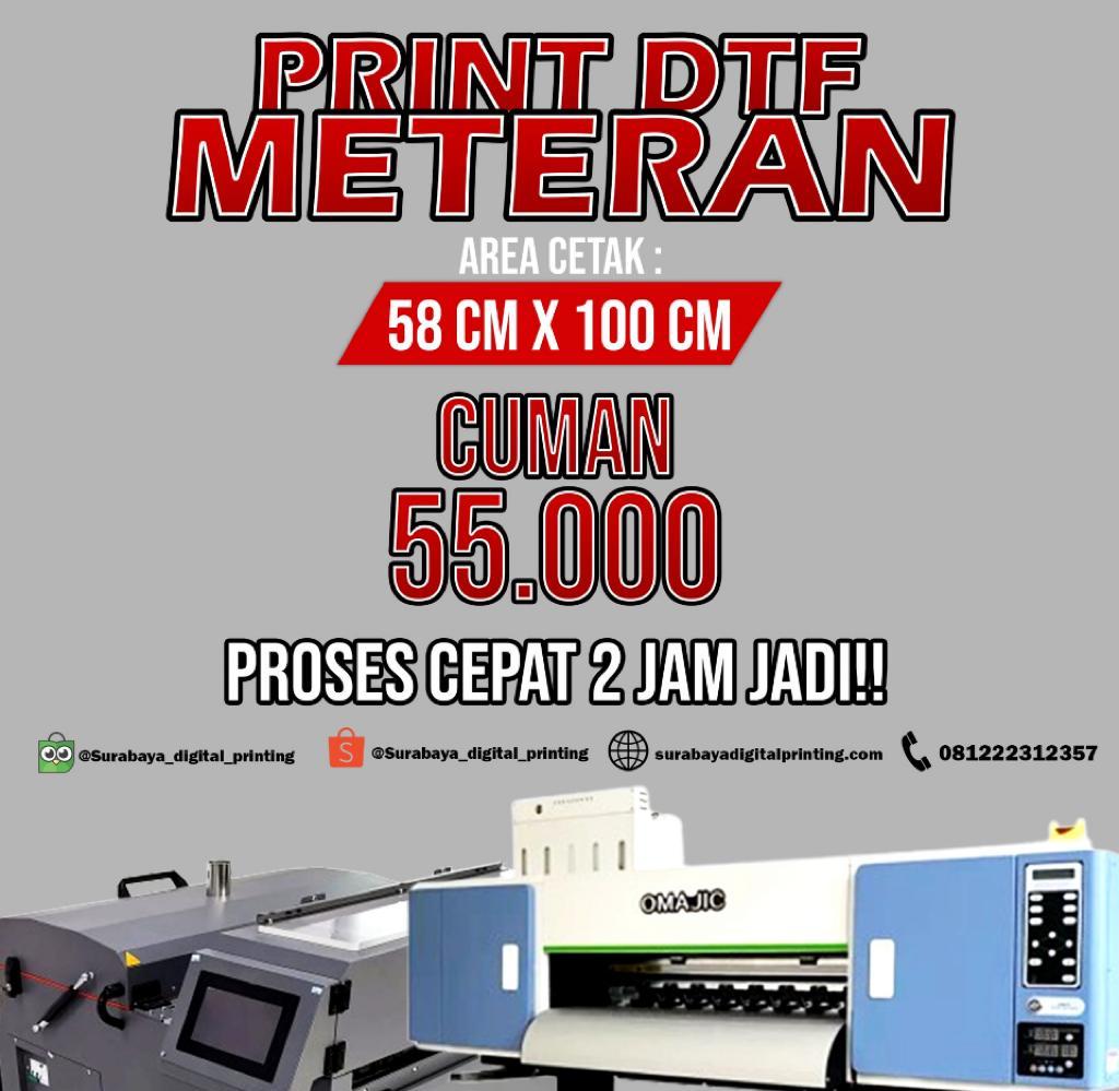 price list print dtf meteran
