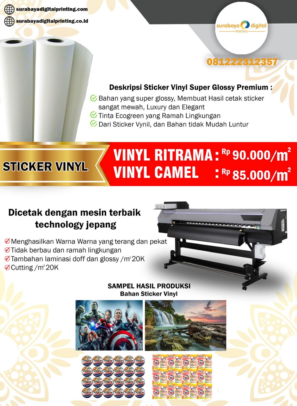 pricelist wallpaper - custom 2