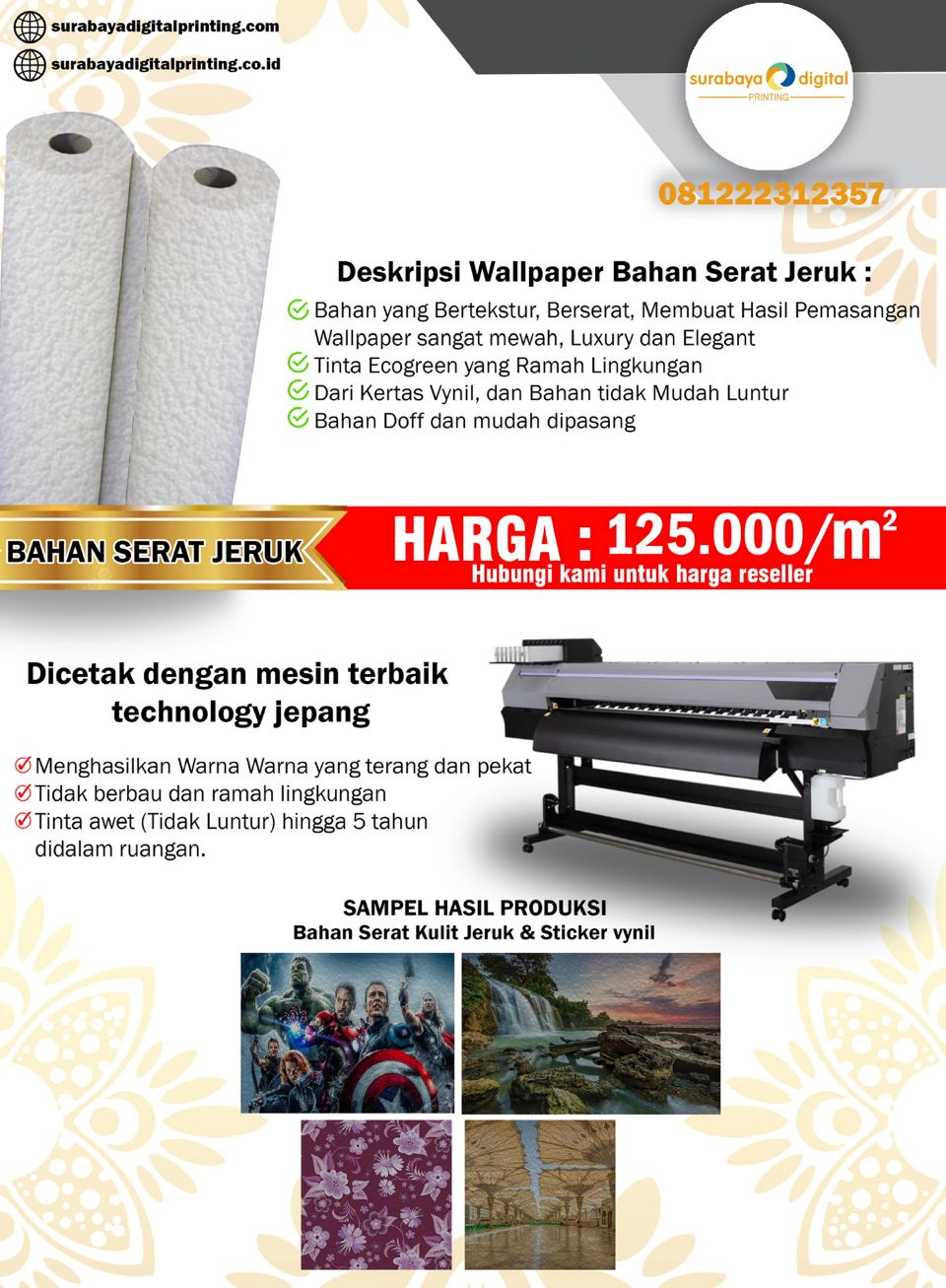 pricelist wallpaper - custom